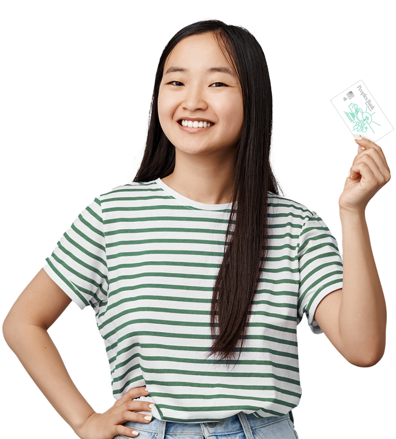 Teen with Card