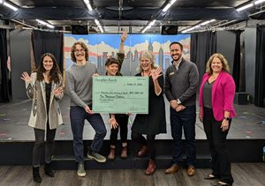 People with large check