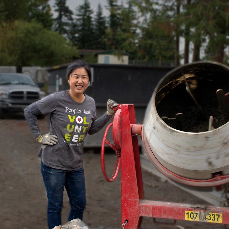 Woman with Habitat for Humanity