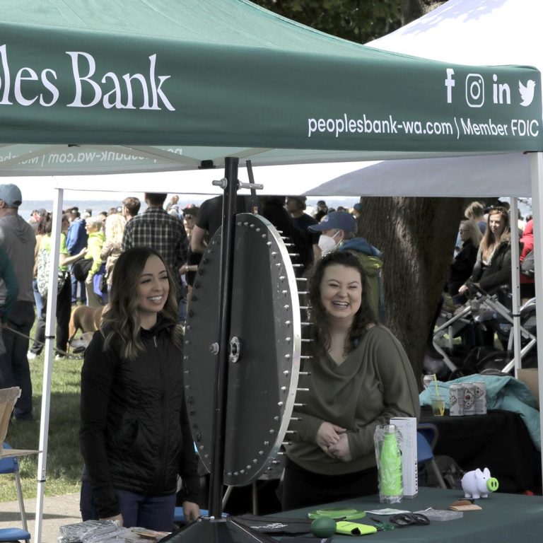 People's bank tent